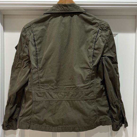 J Crew Classic Twill Chino Coat Olive Green Women’s Size XS - Picture 8 of 8
